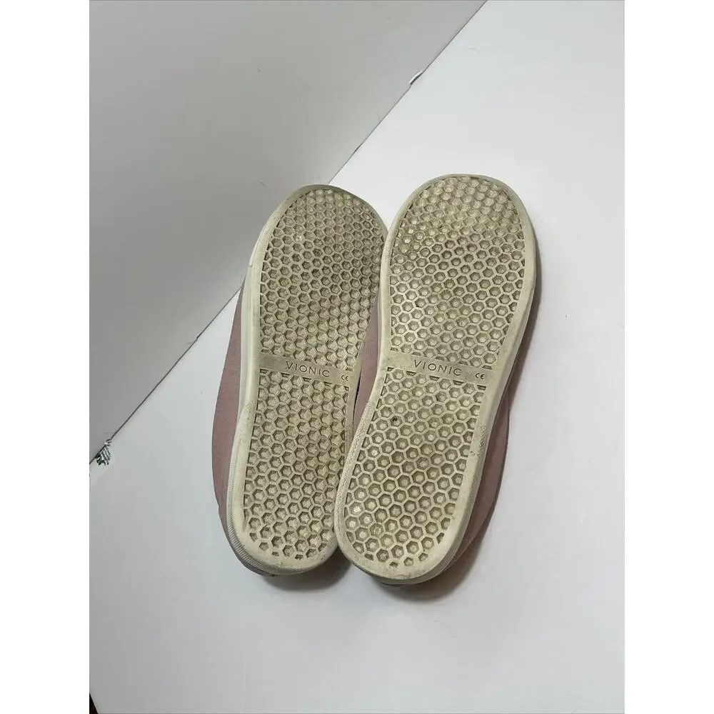VIONIC Women’s 9.5 Pink Suede Brinley Sneakers - Picture 4 of 5